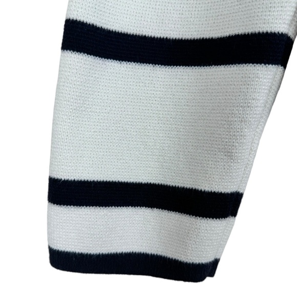 LOFT Women’s Navy Striped Cardigan Size XL Button closure - Picture 4 of 9